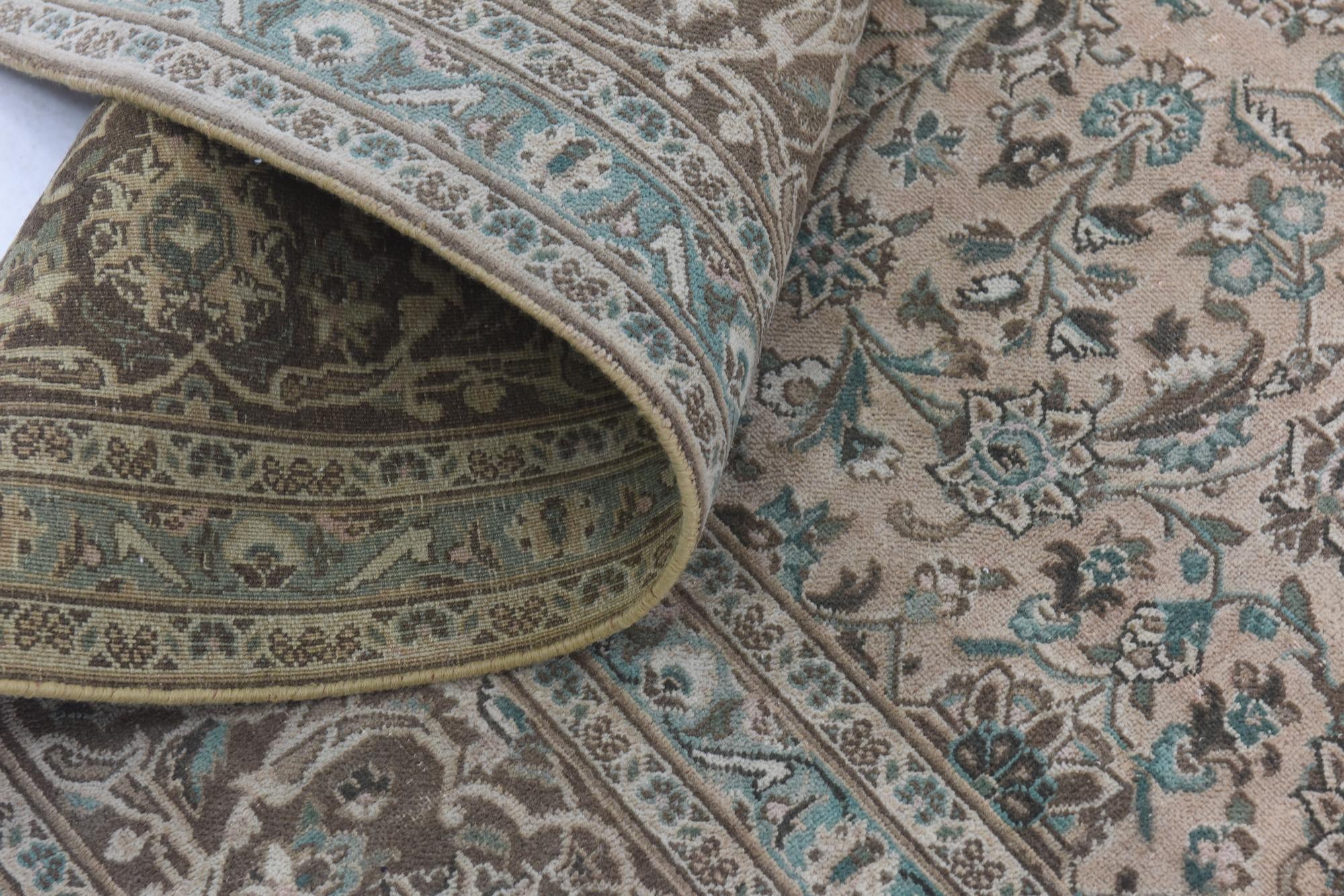 9' 5 x 12' 4 Hand Knotted Ultra Vintage Persian Wool Rug