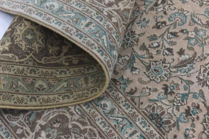 9' 5 x 12' 4 Hand Knotted Ultra Vintage Persian Wool Rug