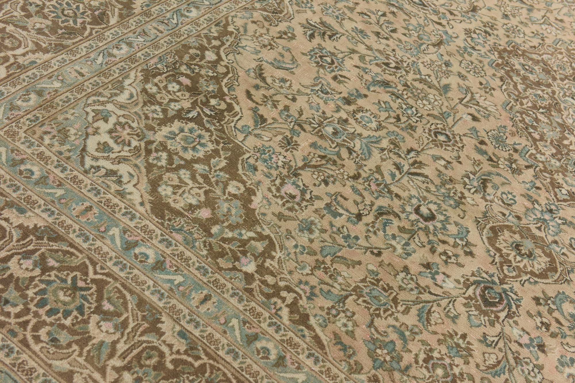 9' 5 x 12' 4 Hand Knotted Ultra Vintage Persian Wool Rug
