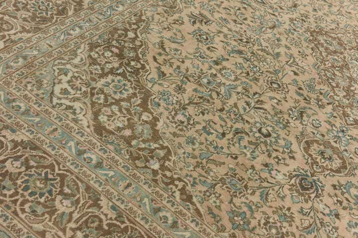 9' 5 x 12' 4 Hand Knotted Ultra Vintage Persian Wool Rug