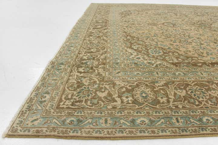 9' 5 x 12' 4 Hand Knotted Ultra Vintage Persian Wool Rug