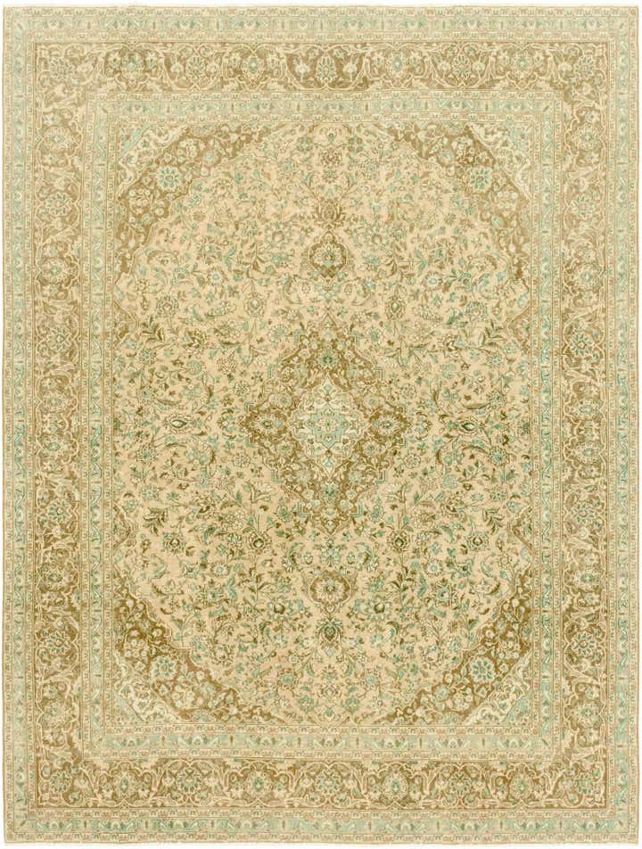 9' 5 x 12' 4 Hand Knotted Ultra Vintage Persian Wool Rug