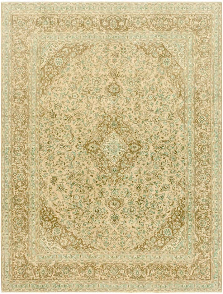 Detail image of 9' 5 x 12' 4 Hand Knotted Ultra Vintage Persian Wool Rug