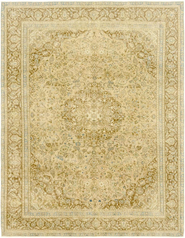  9' 5 x 11' 11  Hand Knotted Ultra Vintage Persian W...