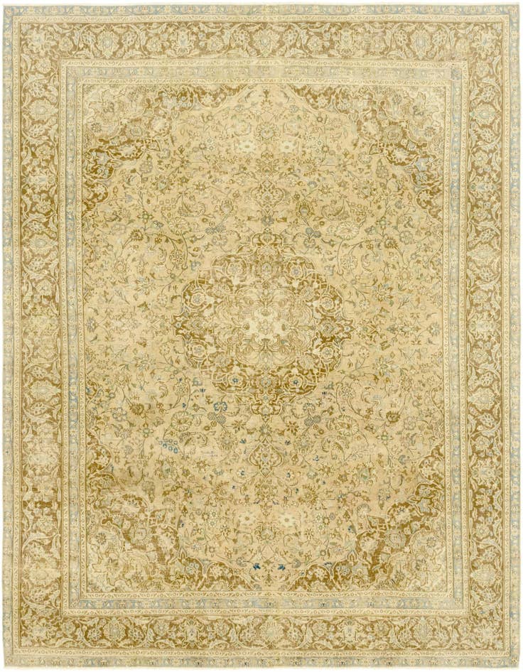 Detail image of 9' 5 x 11' 11 Hand Knotted Ultra Vintage Persian Wool Rug