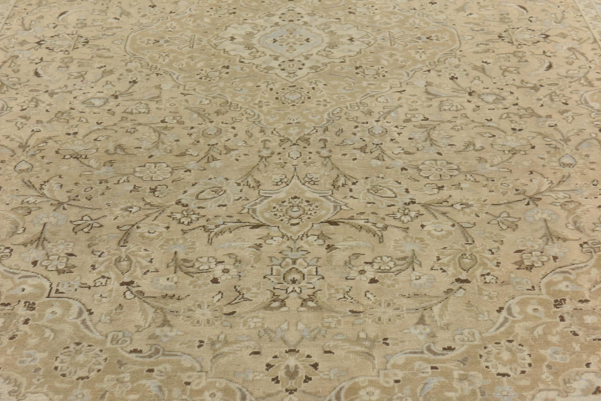 9' 3 x 12' 7 Hand Knotted Ultra Vintage Persian Wool Rug