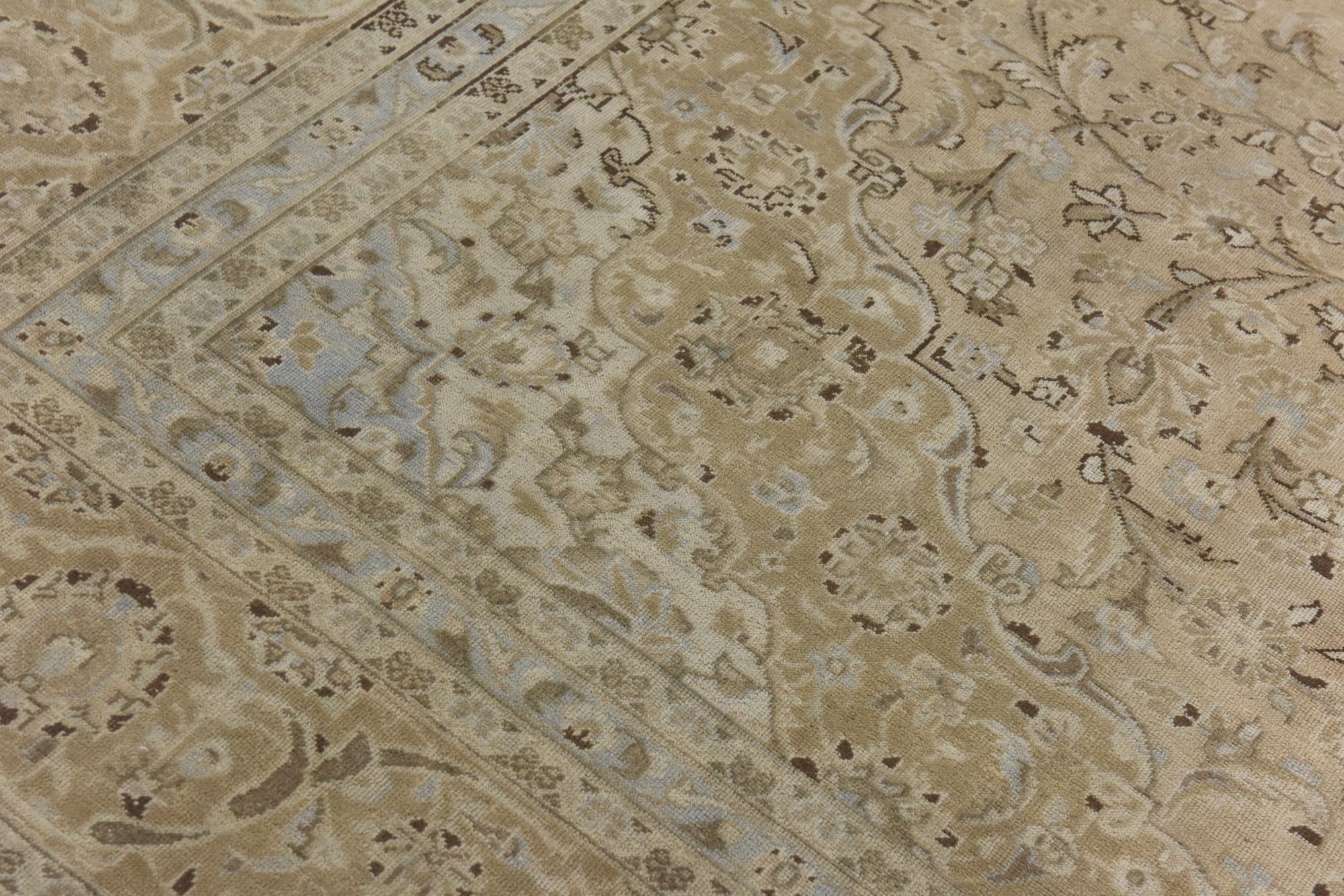 9' 3 x 12' 7 Hand Knotted Ultra Vintage Persian Wool Rug