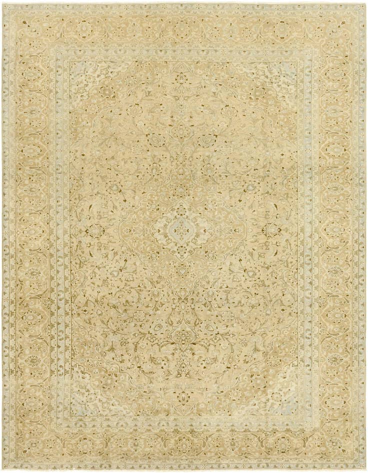 Detail image of 9' 3 x 12' 7 Hand Knotted Ultra Vintage Persian Wool Rug
