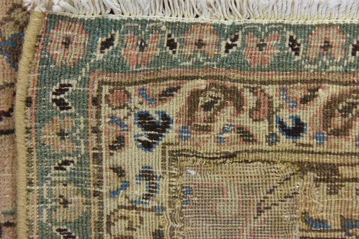 9' 5 x 12' 1 Hand Knotted Ultra Vintage Persian Wool Rug