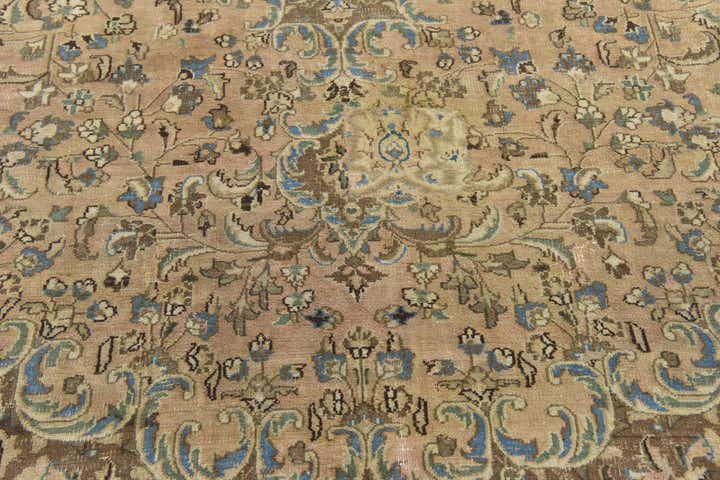 9' 5 x 12' 1 Hand Knotted Ultra Vintage Persian Wool Rug