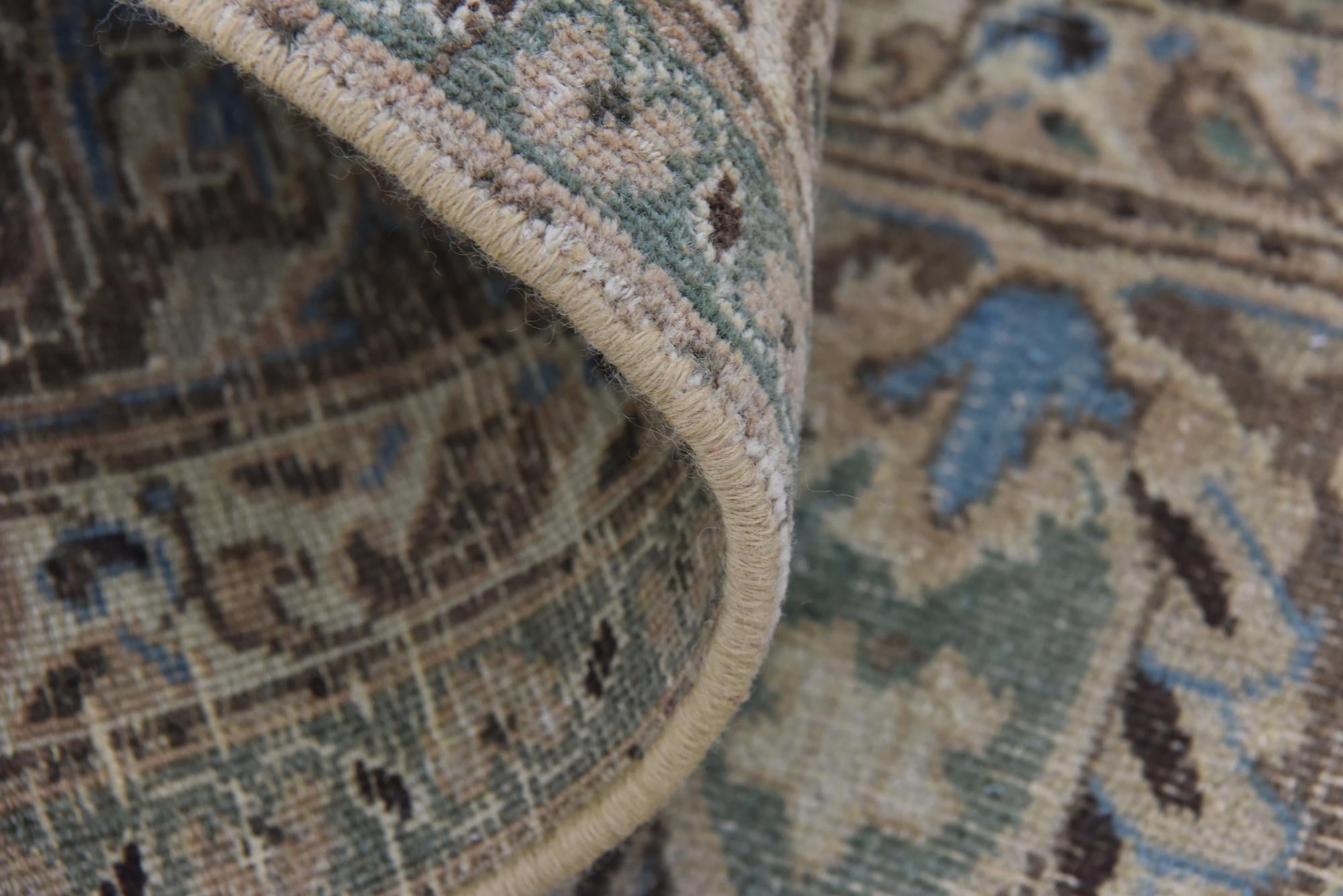 9' 5 x 12' 1 Hand Knotted Ultra Vintage Persian Wool Rug