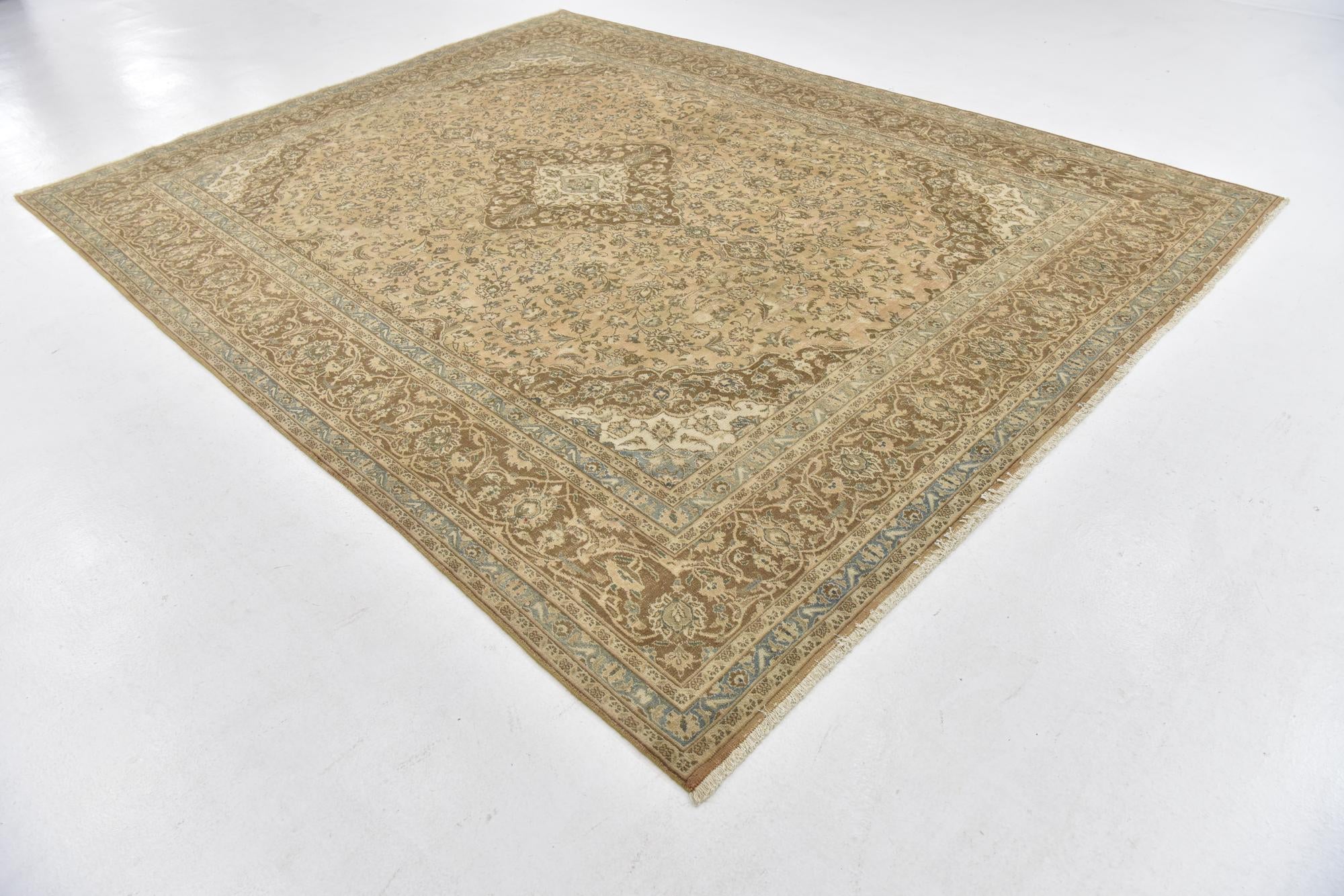9' 6 x 12' 3 Hand Knotted Ultra Vintage Persian Wool Rug