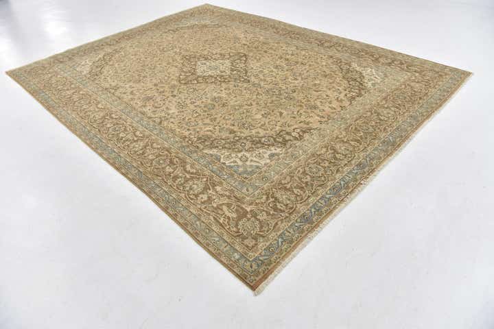 9' 6 x 12' 3 Hand Knotted Ultra Vintage Persian Wool Rug