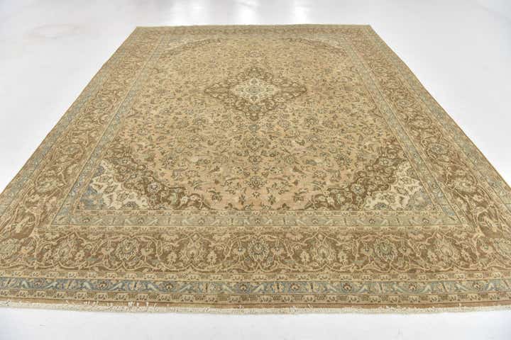 9' 6 x 12' 3 Hand Knotted Ultra Vintage Persian Wool Rug