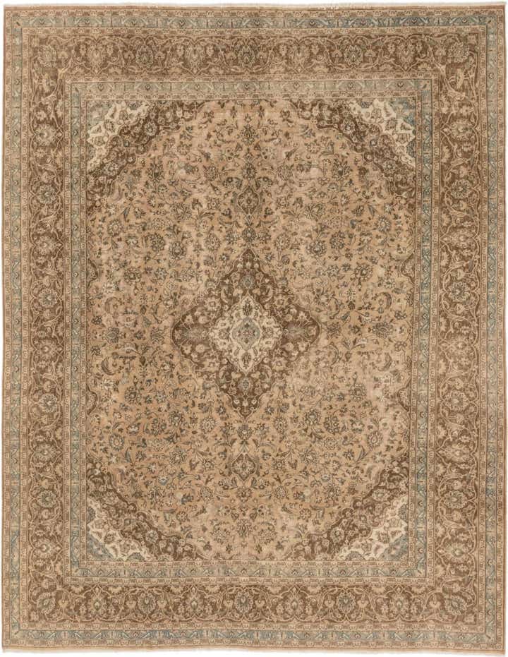 9' 6 x 12' 3 Hand Knotted Ultra Vintage Persian Wool Rug