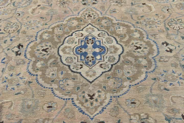 8' 7 x 11' 6 Hand Knotted Ultra Vintage Persian Wool Rug
