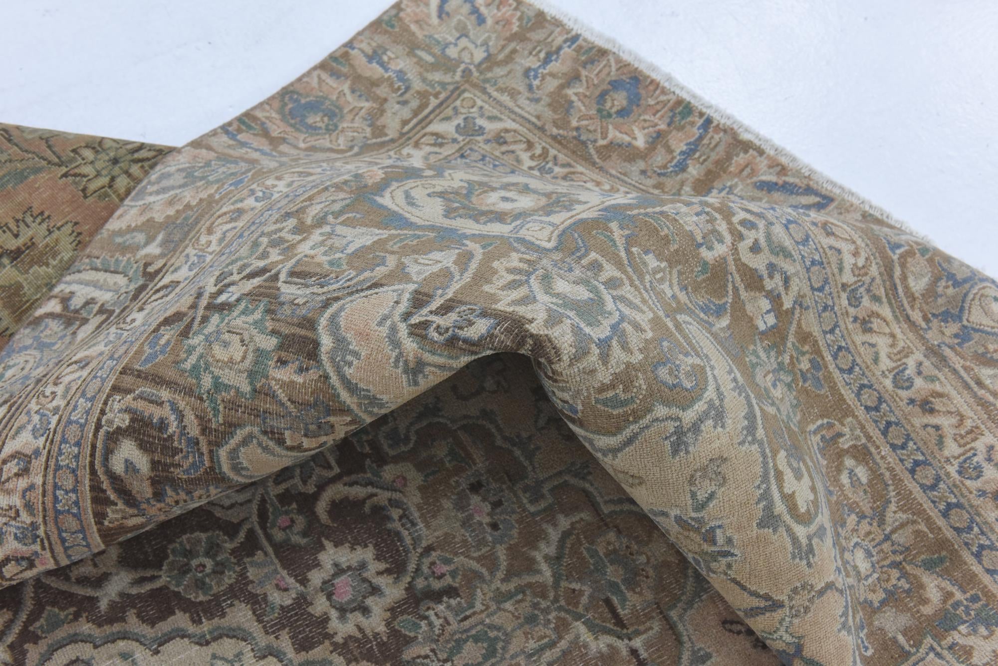 8' 6 x 11' 4 Hand Knotted Ultra Vintage Persian Wool Rug