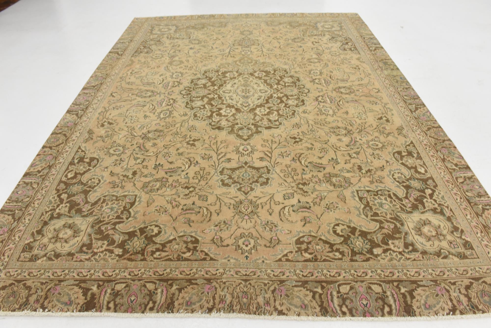 8' 6 x 11' 4 Hand Knotted Ultra Vintage Persian Wool Rug