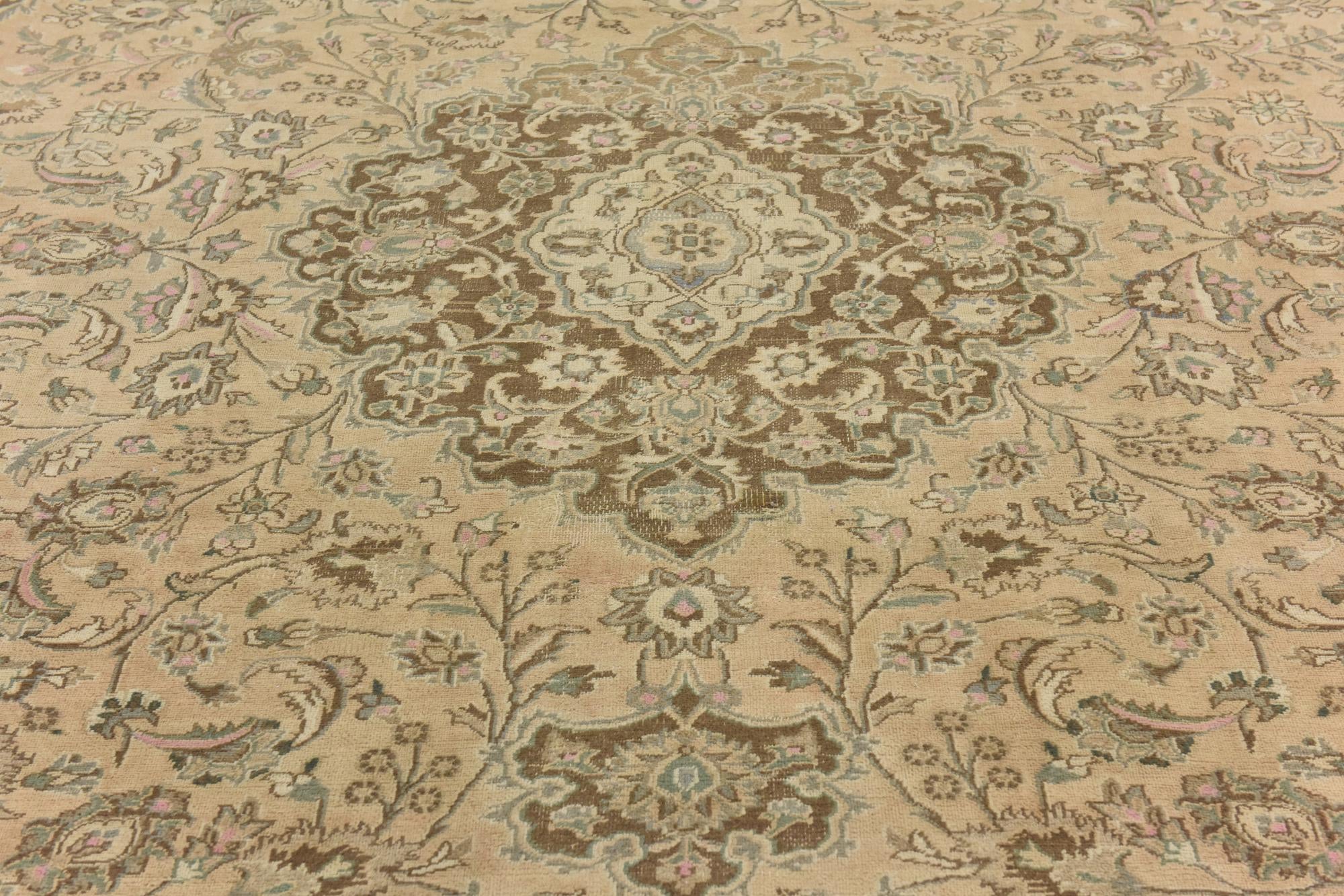 8' 6 x 11' 4 Hand Knotted Ultra Vintage Persian Wool Rug