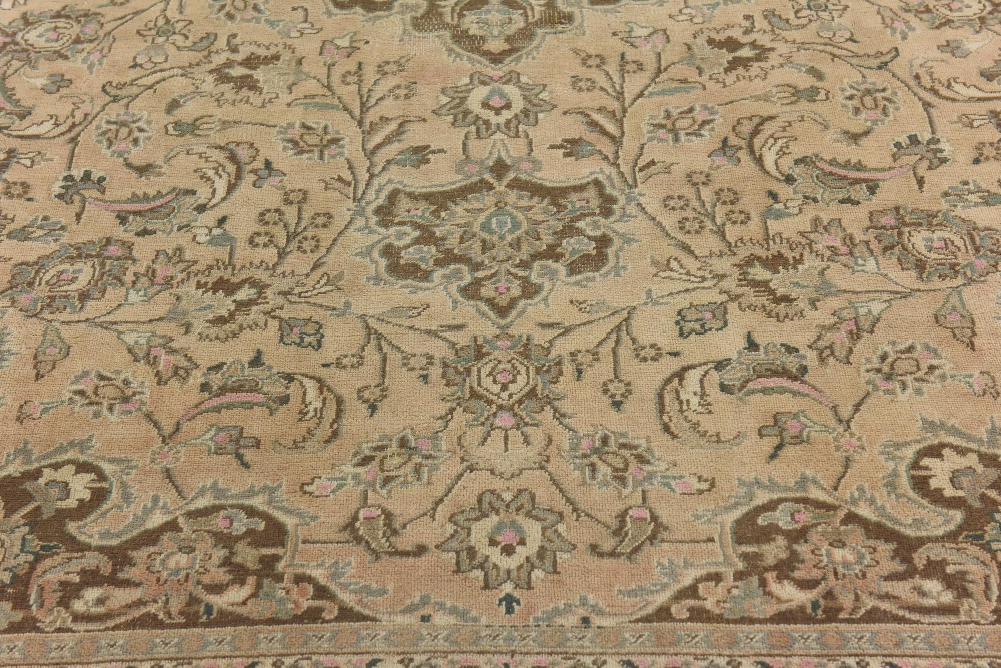 8' 6 x 11' 4 Hand Knotted Ultra Vintage Persian Wool Rug