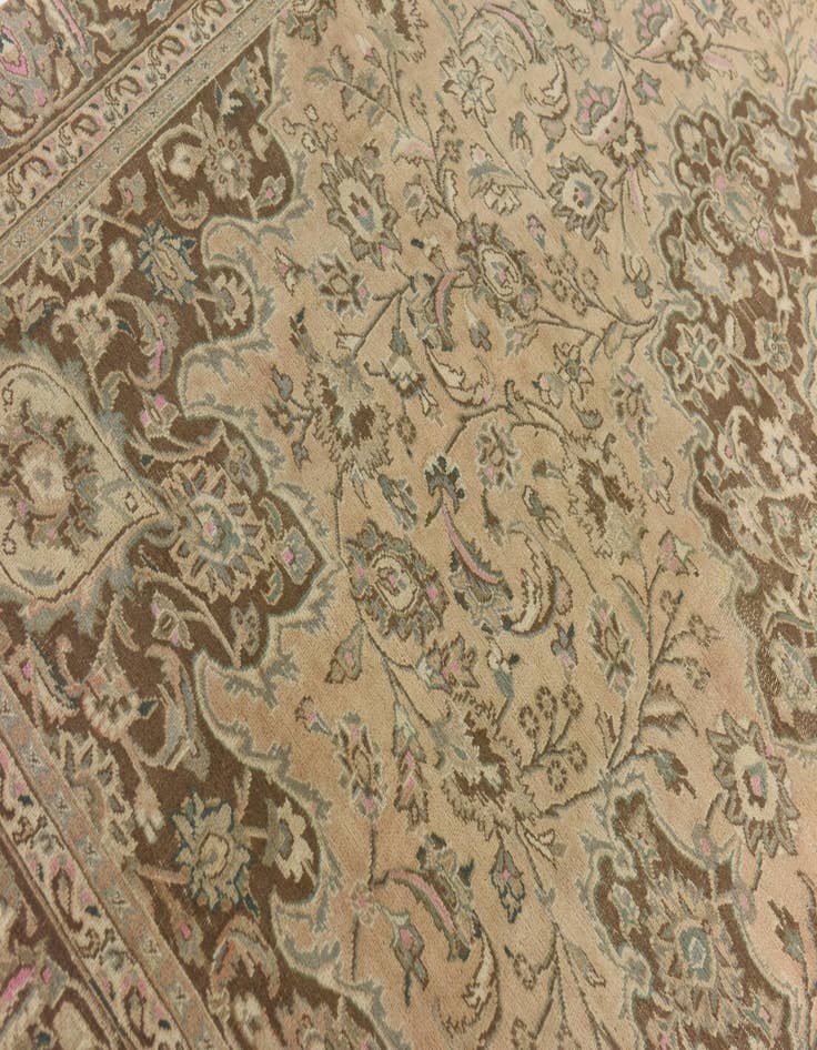 Detail image of 8' 6 x 11' 4  Hand Knotted Ultra Vintage Persian Wool Rug