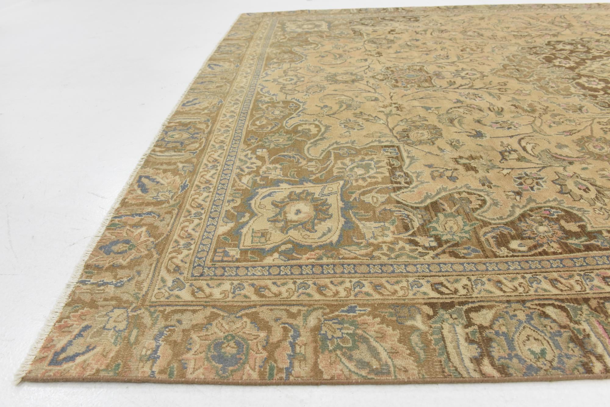 8' 6 x 11' 4 Hand Knotted Ultra Vintage Persian Wool Rug