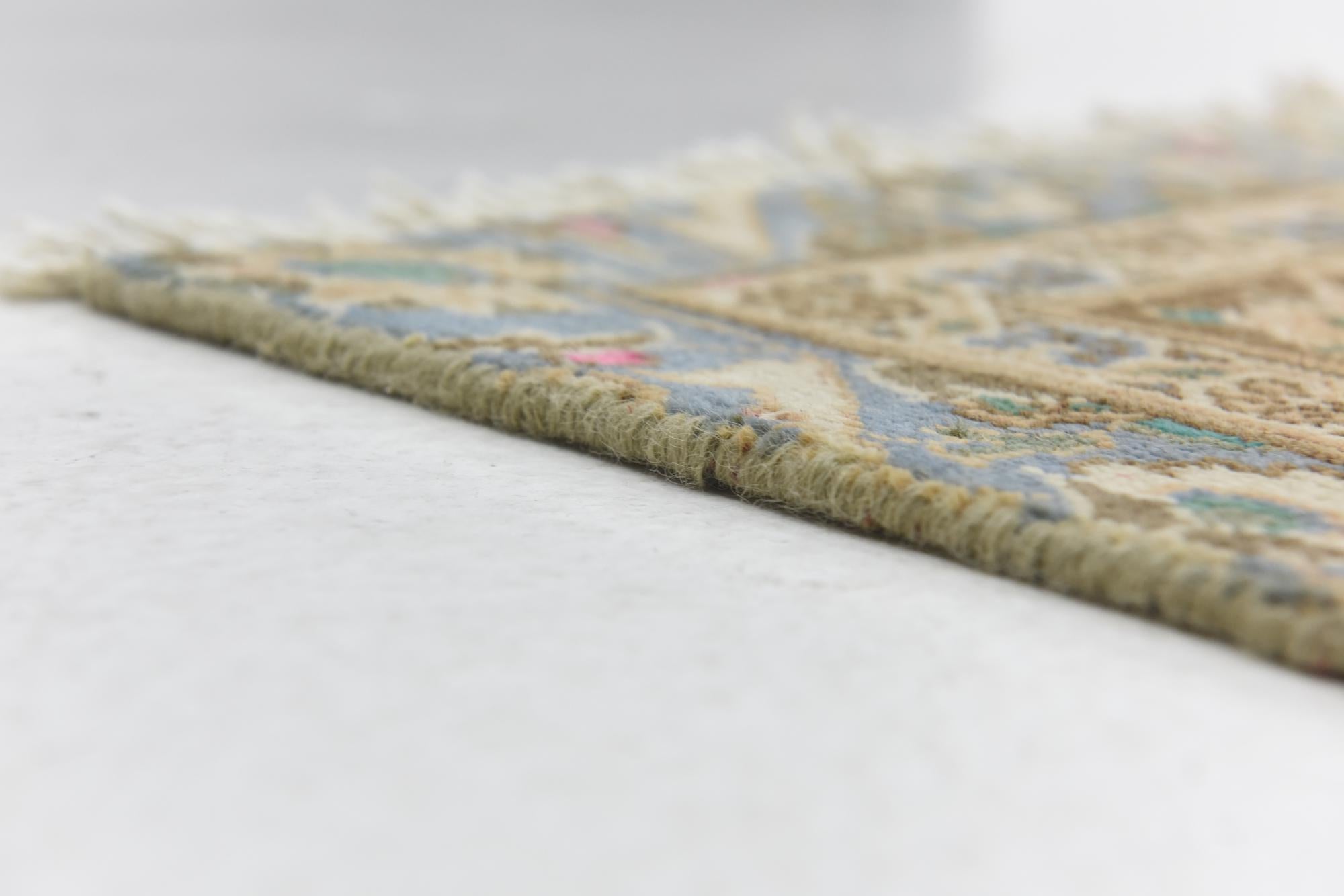 9' x 12' 3 Hand Knotted Ultra Vintage Persian Wool Rug