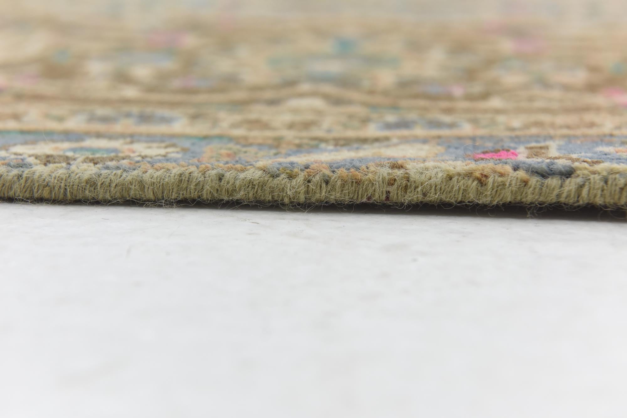 9' x 12' 3 Hand Knotted Ultra Vintage Persian Wool Rug