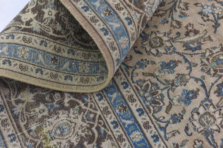9' 9 x 12' 5 Hand Knotted Ultra Vintage Persian Wool Rug