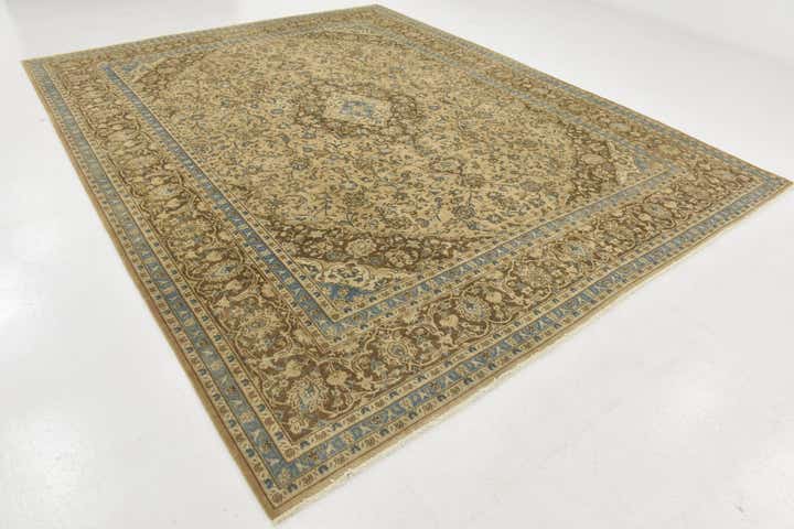 9' 9 x 12' 5 Hand Knotted Ultra Vintage Persian Wool Rug
