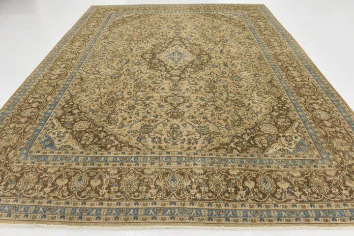 9' 9 x 12' 5 Hand Knotted Ultra Vintage Persian Wool Rug
