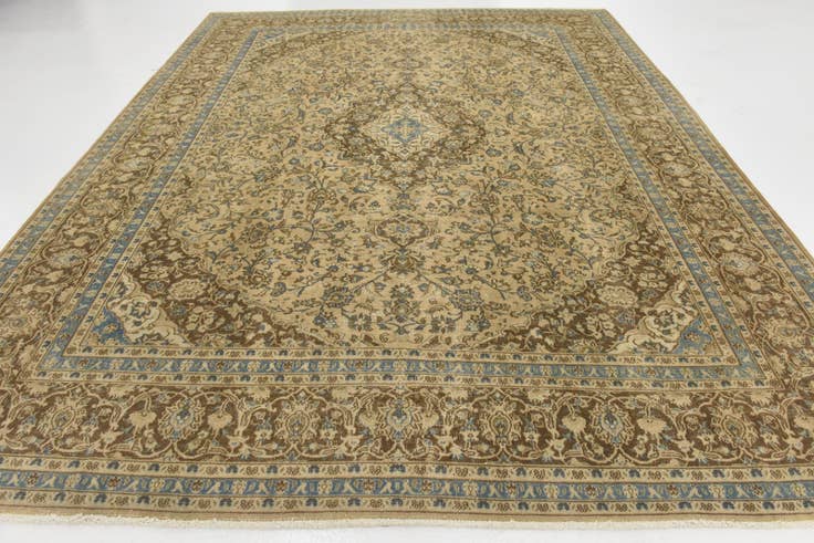 Detail image of 9' 9 x 12' 5 Hand Knotted Ultra Vintage Persian Wool Rug