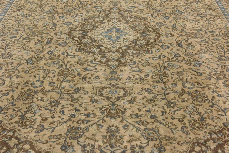 Detail image of 9' 9 x 12' 5 Hand Knotted Ultra Vintage Persian Wool Rug
