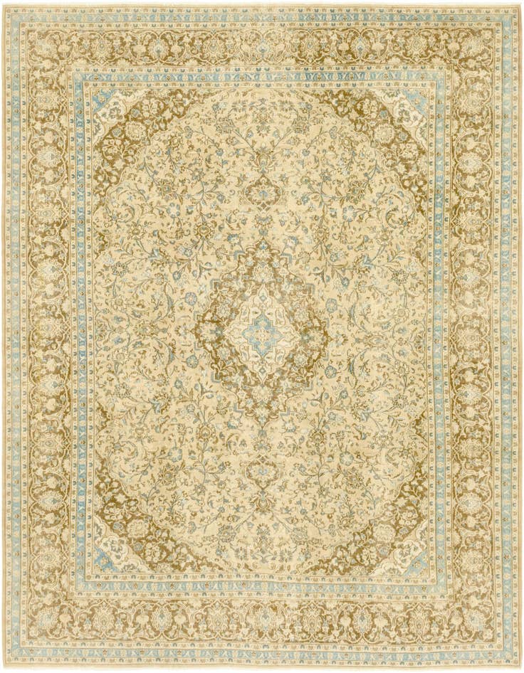 Detail image of 9' 9 x 12' 5 Hand Knotted Ultra Vintage Persian Wool Rug