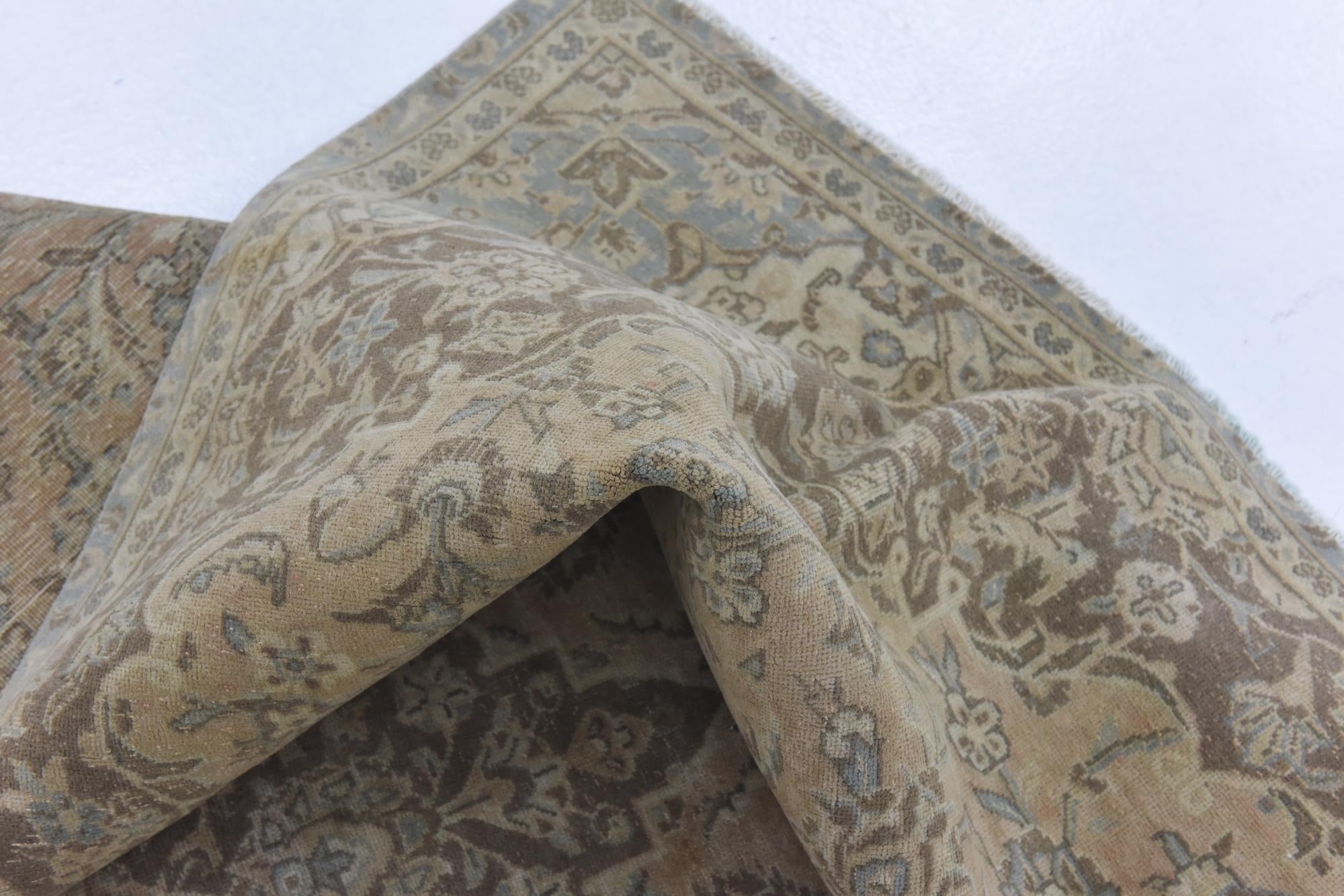 6' 8 x 11' 4 Hand Knotted Ultra Vintage Persian Wool Rug