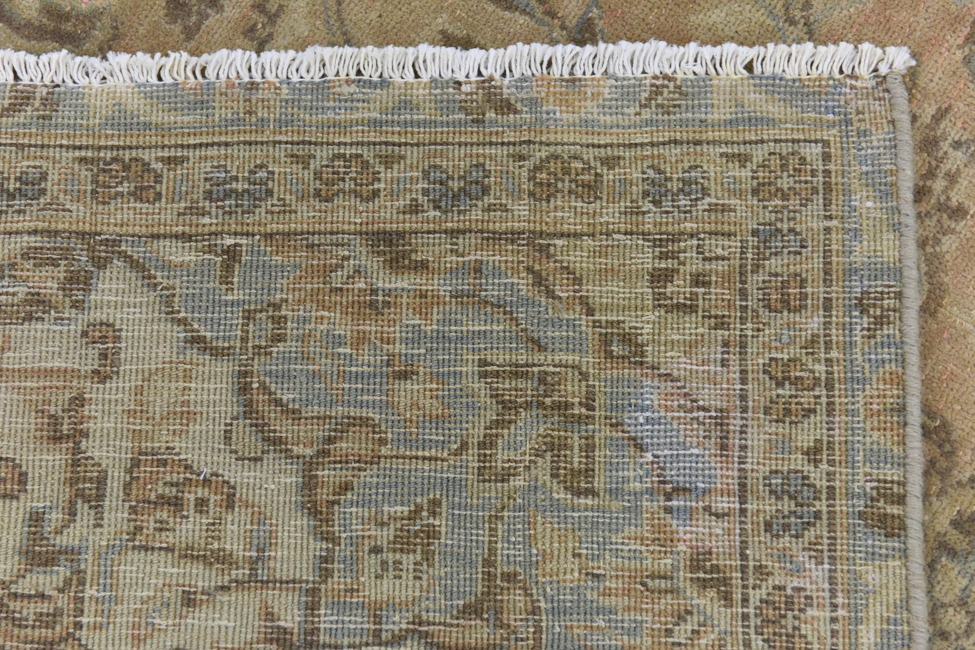 6' 8 x 11' 4 Hand Knotted Ultra Vintage Persian Wool Rug
