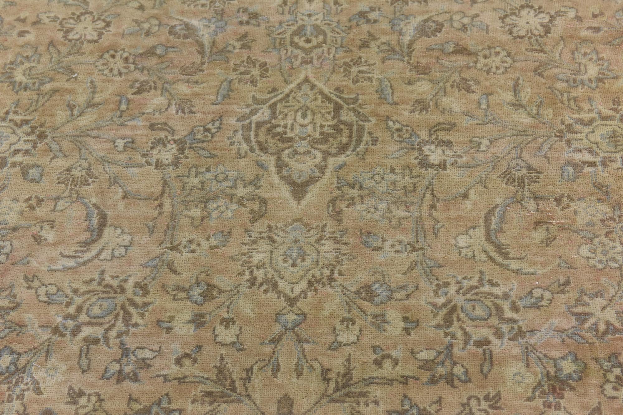 6' 8 x 11' 4 Hand Knotted Ultra Vintage Persian Wool Rug