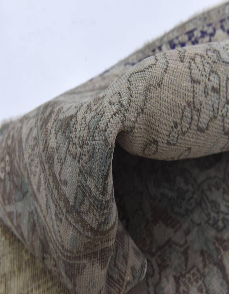 Detail image of 6' 3 x 9'  Hand Knotted Ultra Vintage Persian Wool Rug