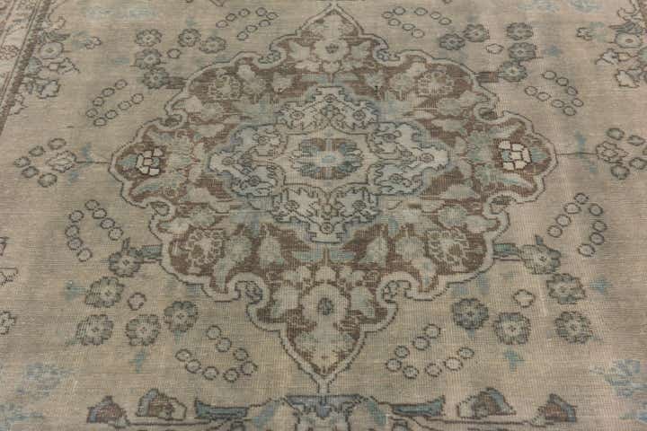 6' 3 x 9' Hand Knotted Ultra Vintage Persian Wool Rug
