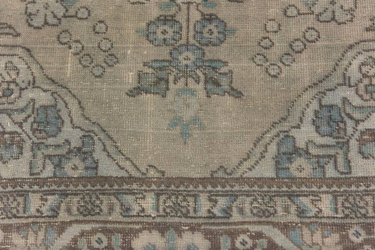Detail image of 6' 3 x 9' Hand Knotted Ultra Vintage Persian Wool Rug