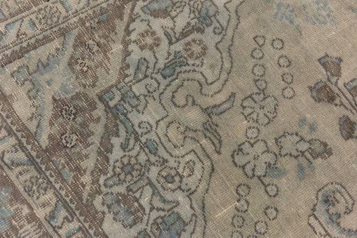 Detail image of 6' 3 x 9' Hand Knotted Ultra Vintage Persian Wool Rug
