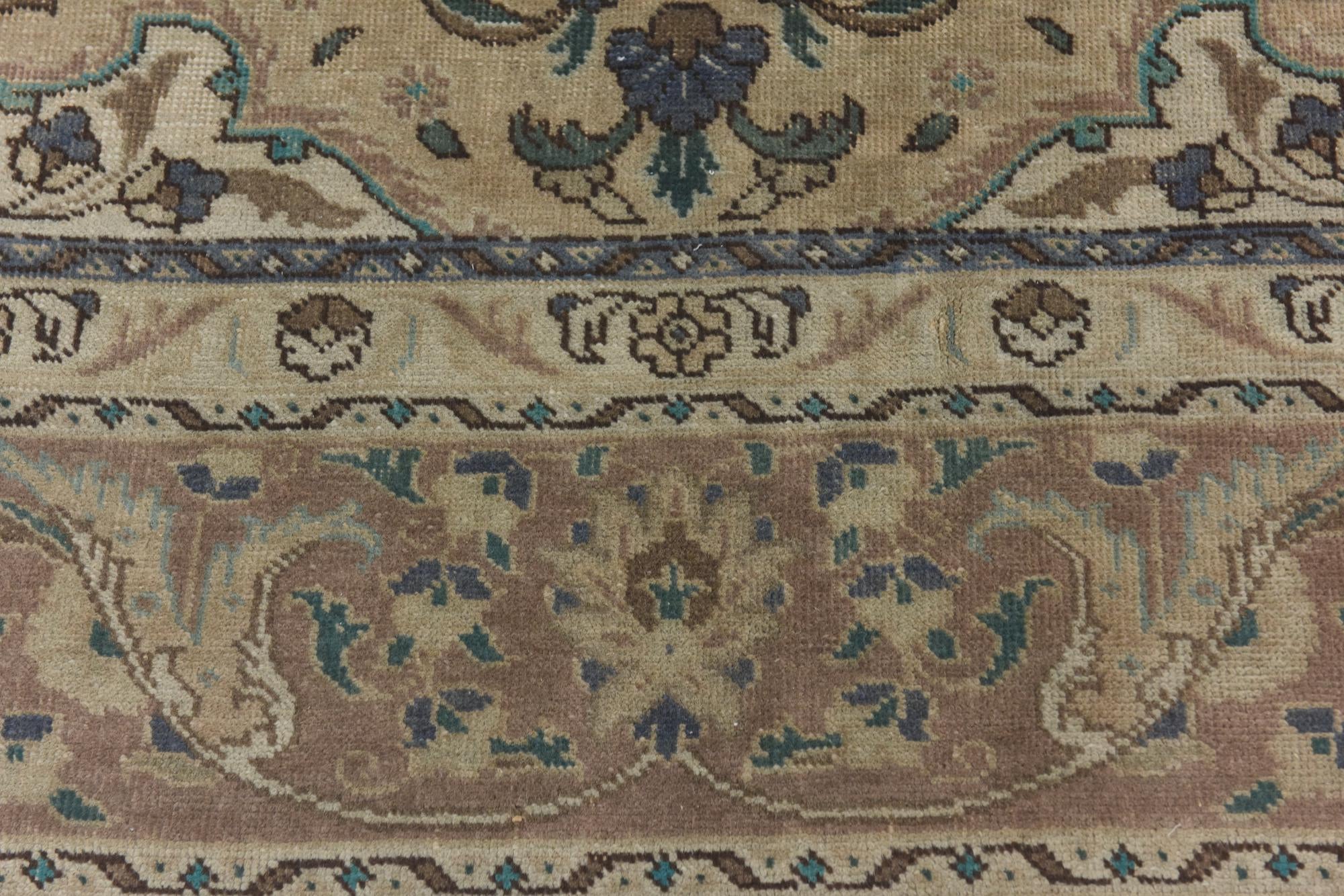 9' 9 x 12' 6 Hand Knotted Ultra Vintage Persian Wool Rug