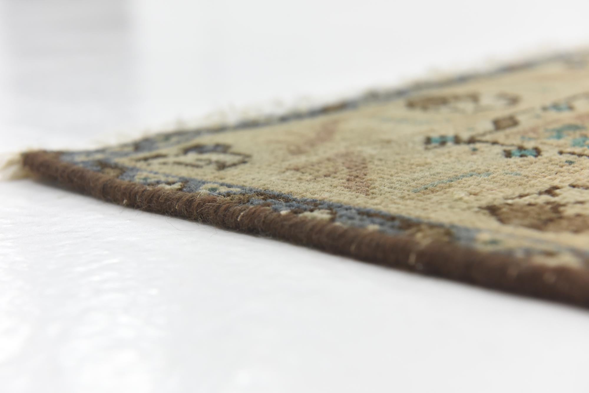 9' 9 x 12' 6 Hand Knotted Ultra Vintage Persian Wool Rug