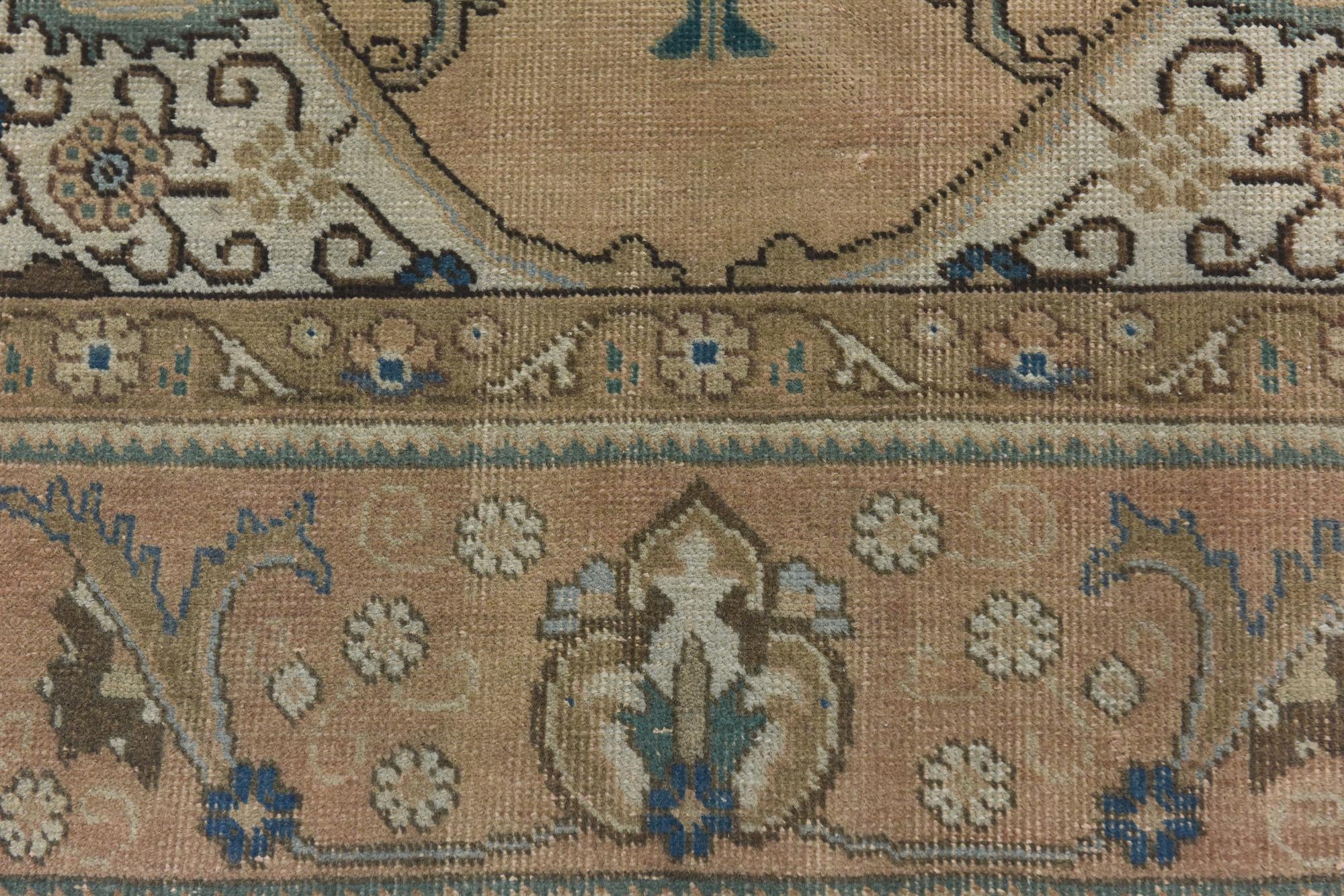 9' 8 x 12' 3 Hand Knotted Ultra Vintage Persian Wool Rug