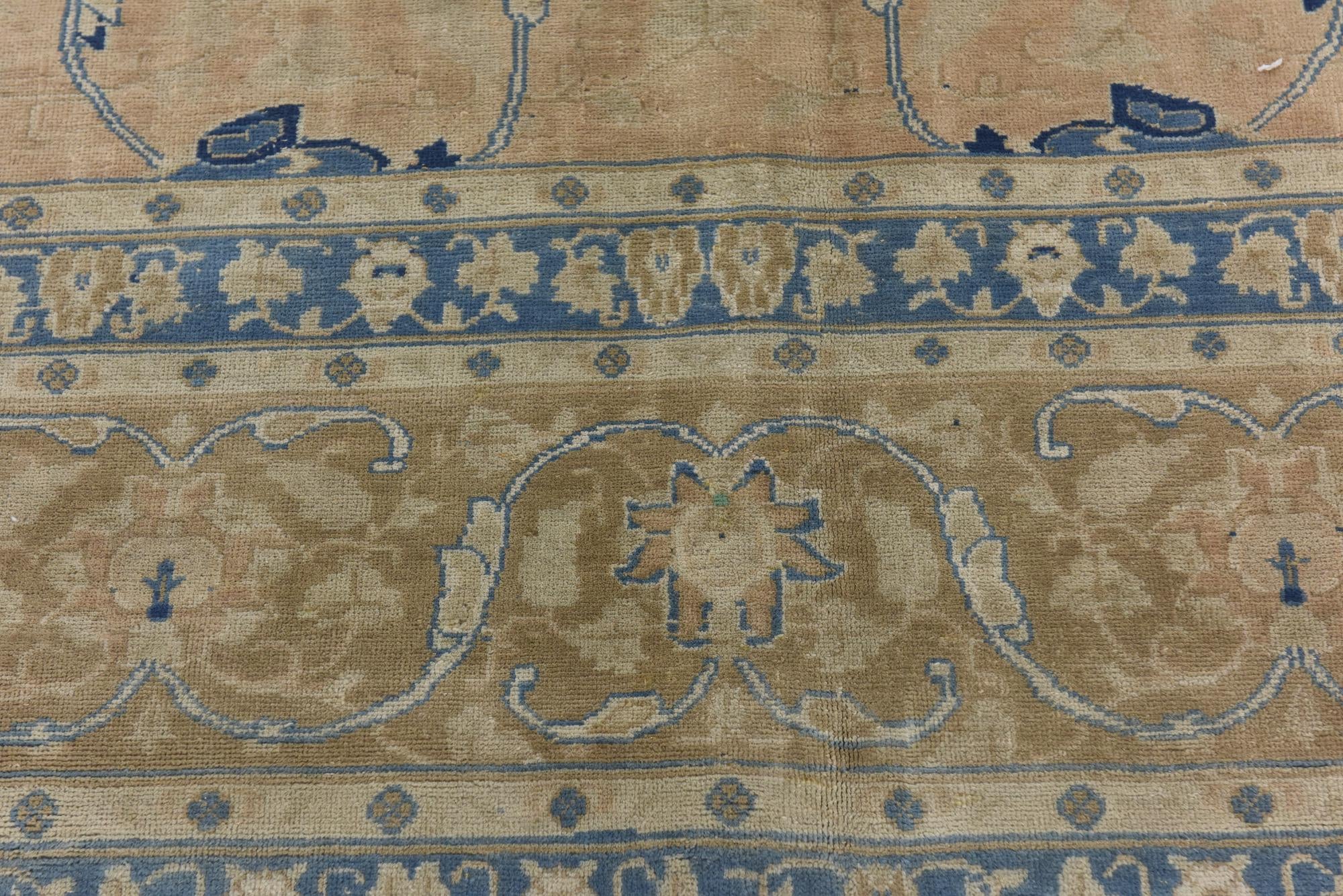 9' 10 x 12' 7 Hand Knotted Ultra Vintage Persian Wool Rug