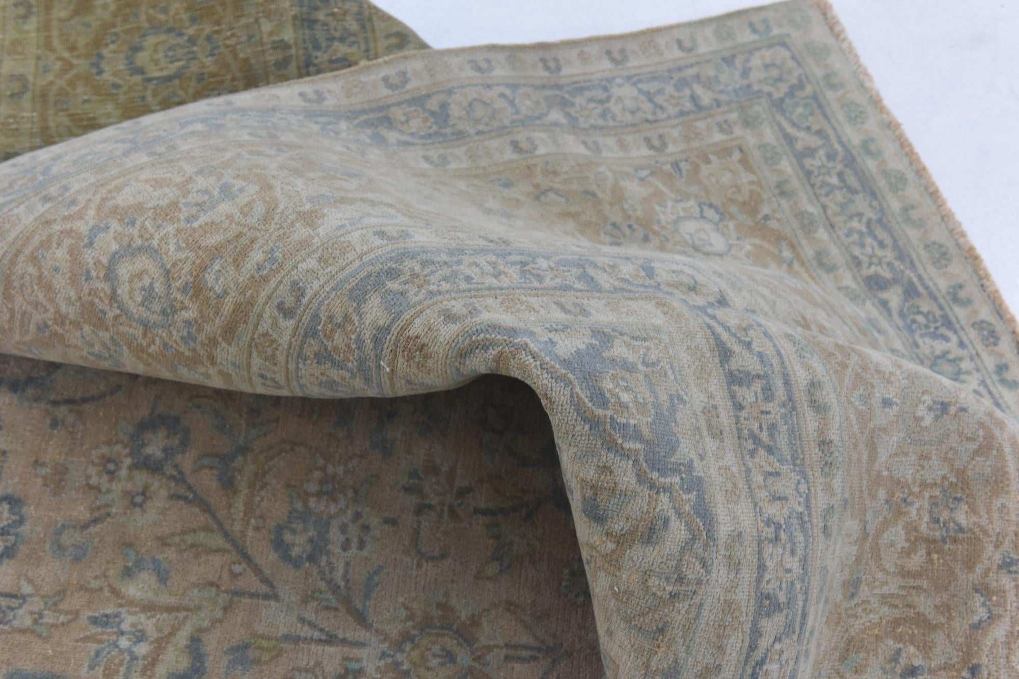 9' 8 x 12' 7 Hand Knotted Ultra Vintage Persian Wool Rug
