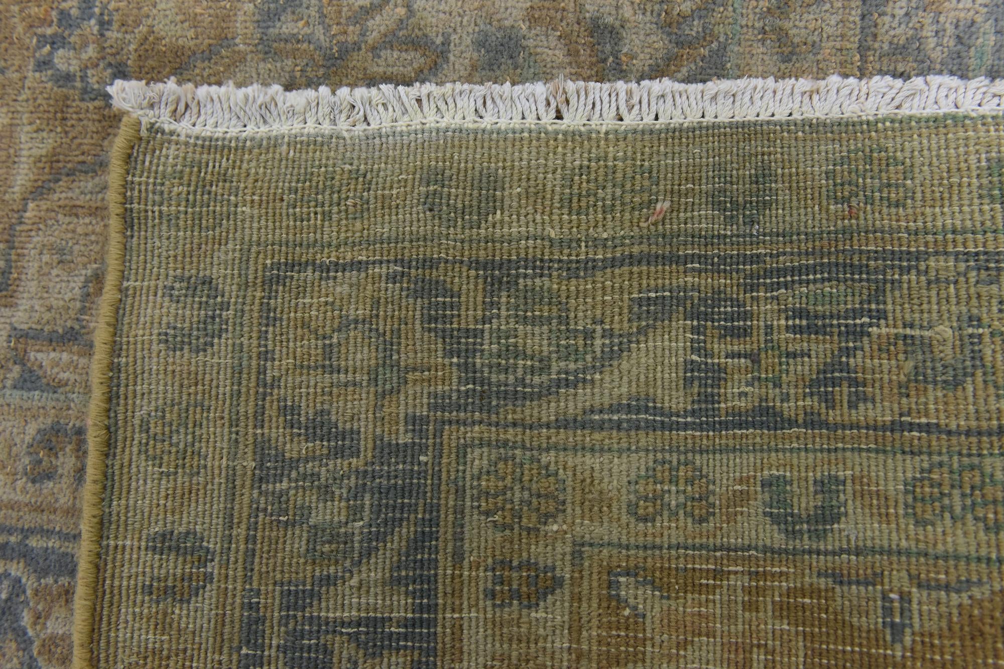 9' 8 x 12' 7 Hand Knotted Ultra Vintage Persian Wool Rug