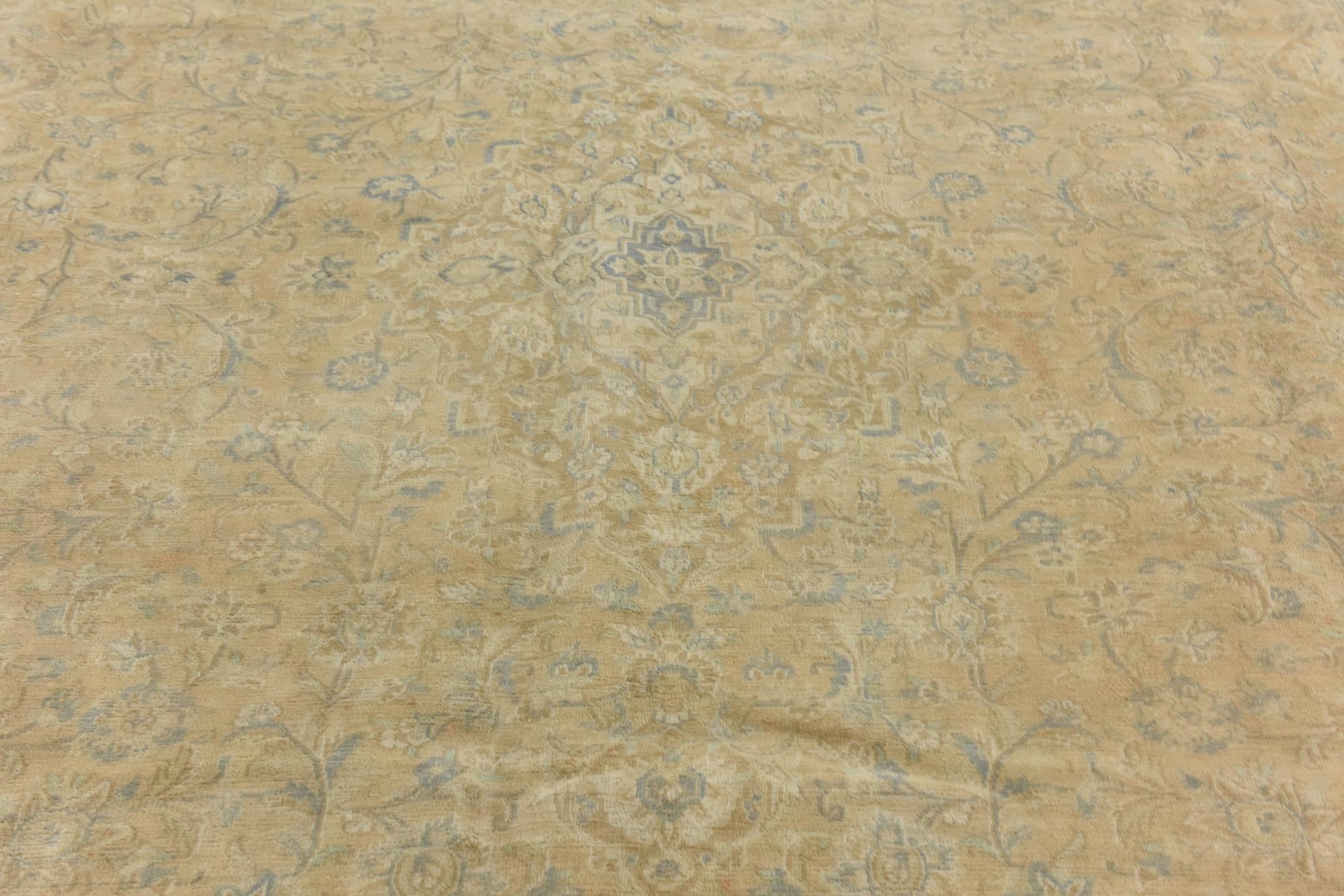 9' 8 x 12' 7 Hand Knotted Ultra Vintage Persian Wool Rug