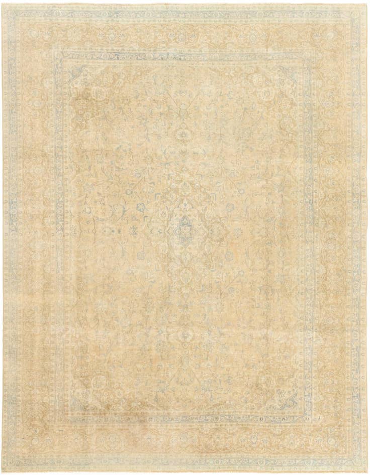 Detail image of 9' 8 x 12' 7 Hand Knotted Ultra Vintage Persian Wool Rug