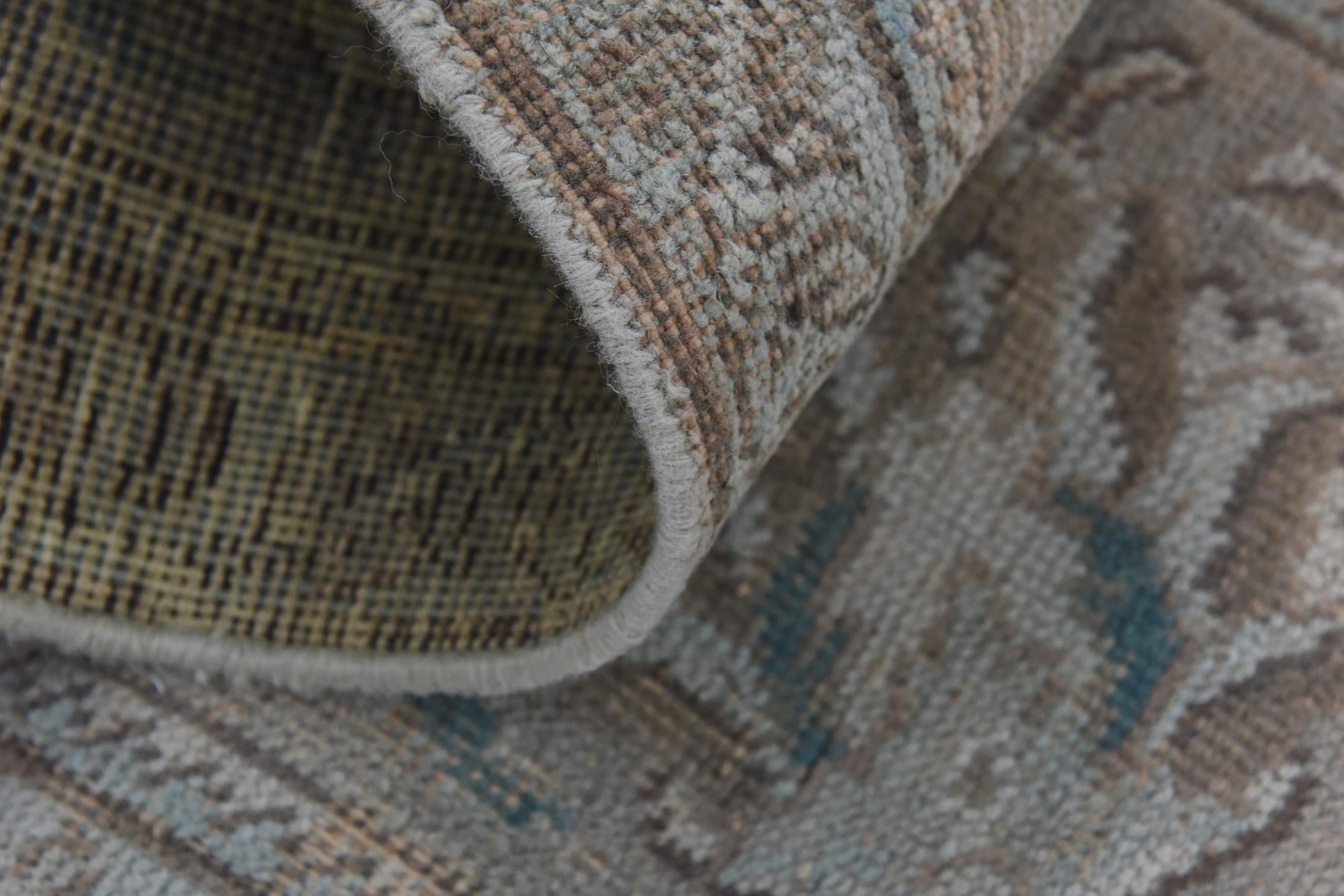 9' 10 x 13' Hand Knotted Ultra Vintage Persian Wool Rug